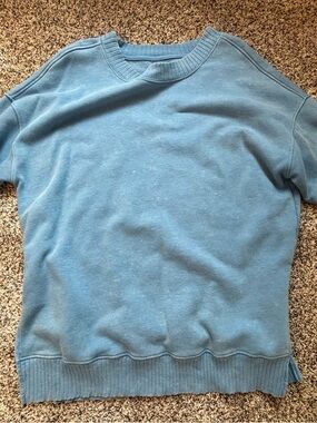 SO Men's Light Blue Crewneck Sweater